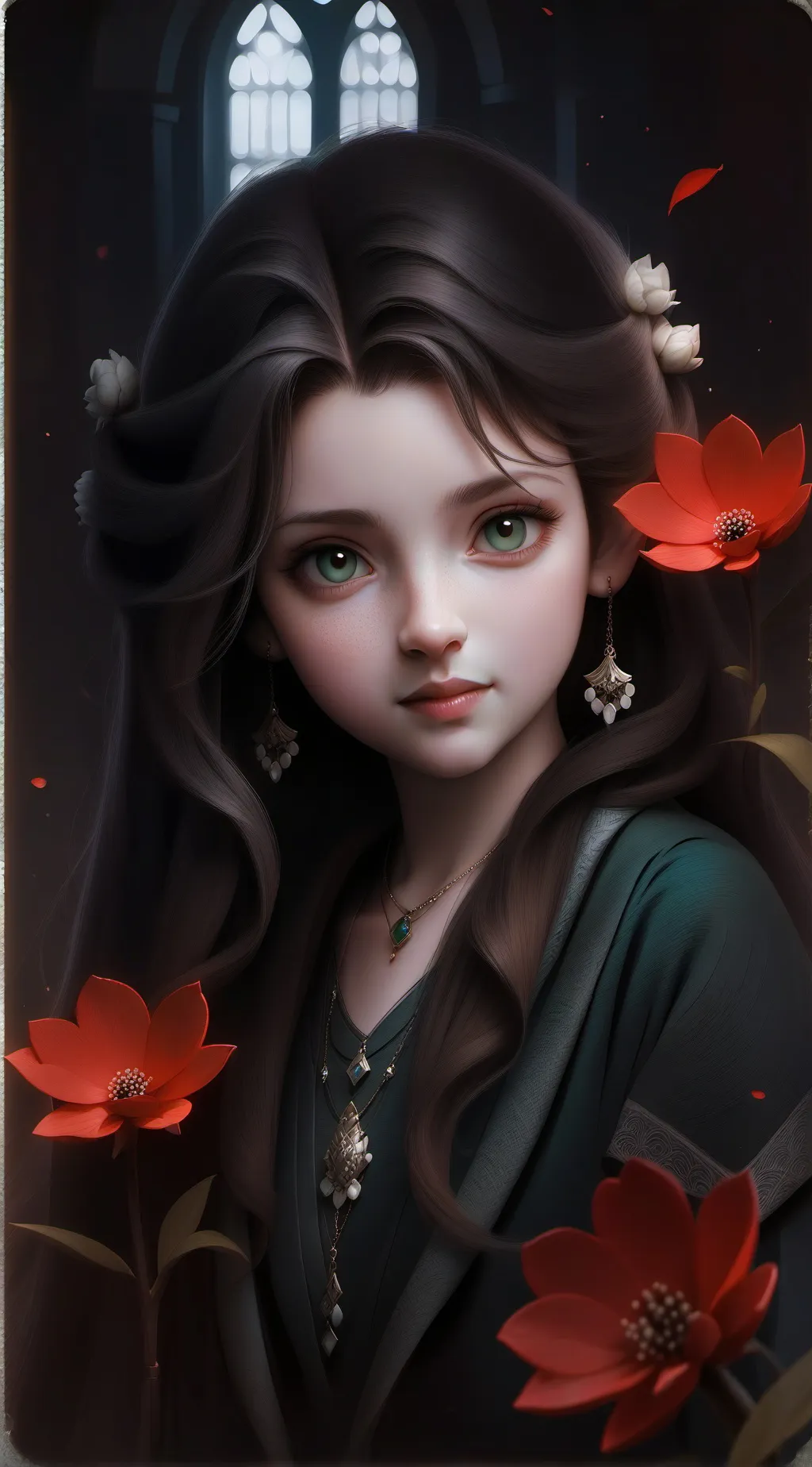 ai character: Rose background