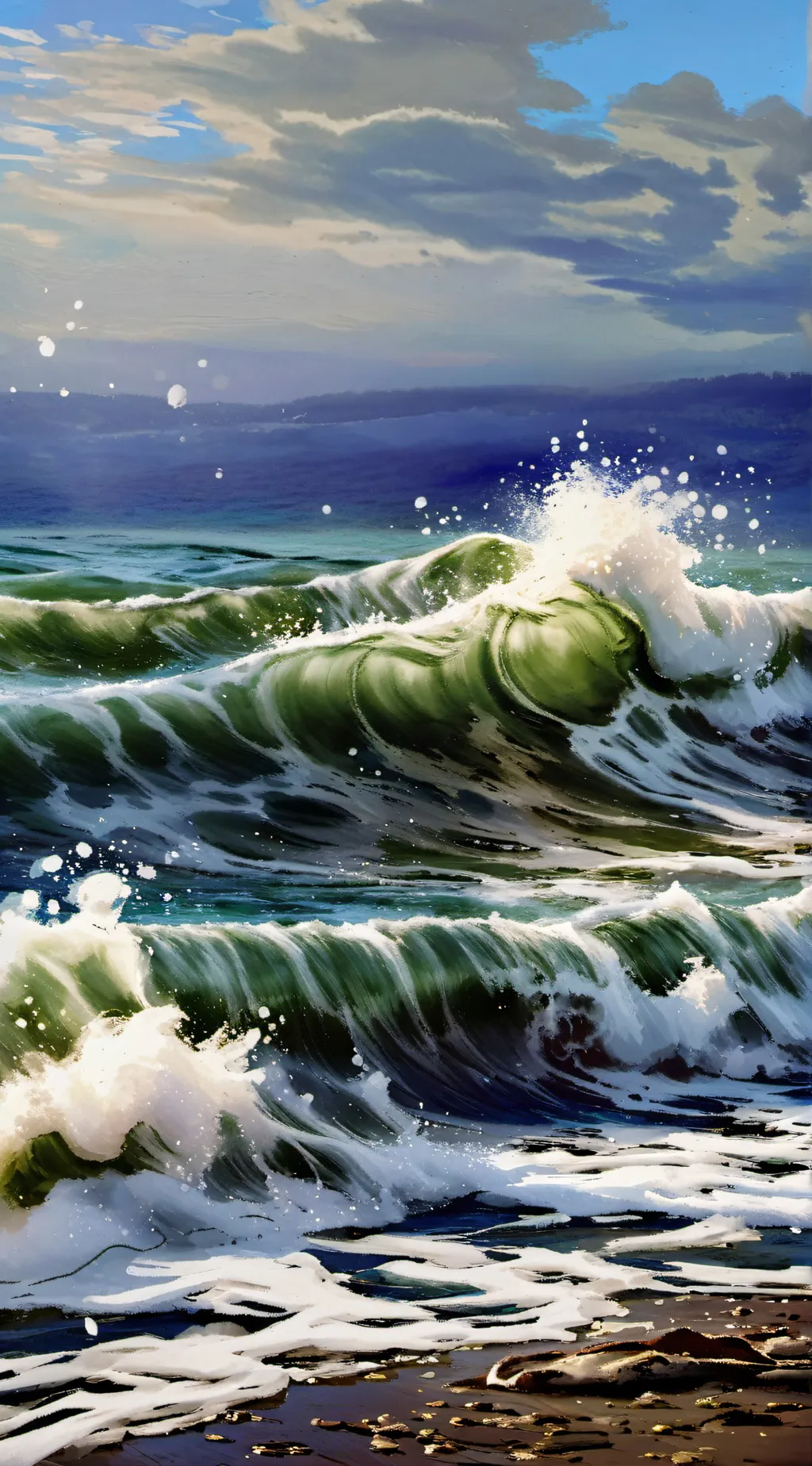 ai character: One Piece-Marine background