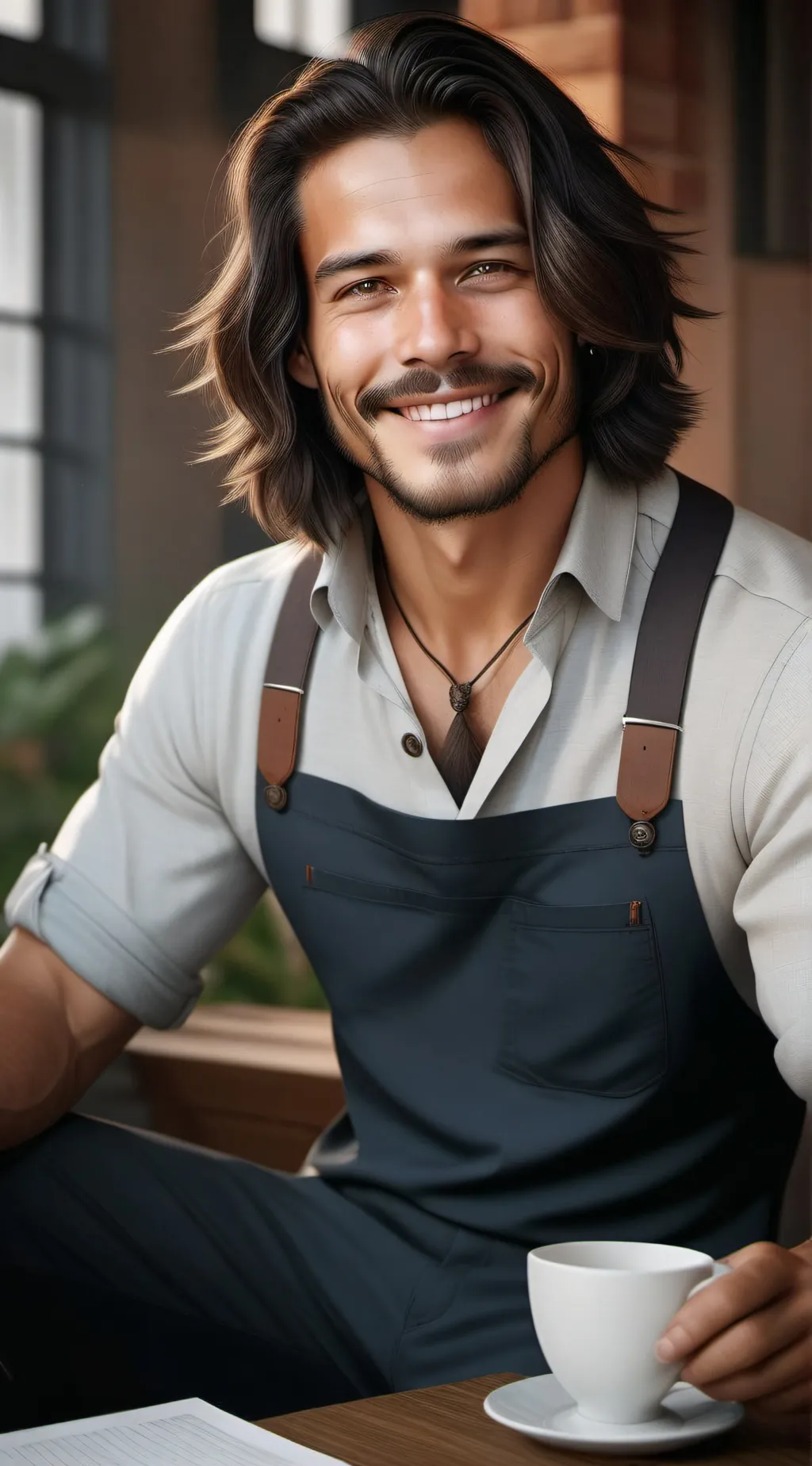 ai character: Leo background