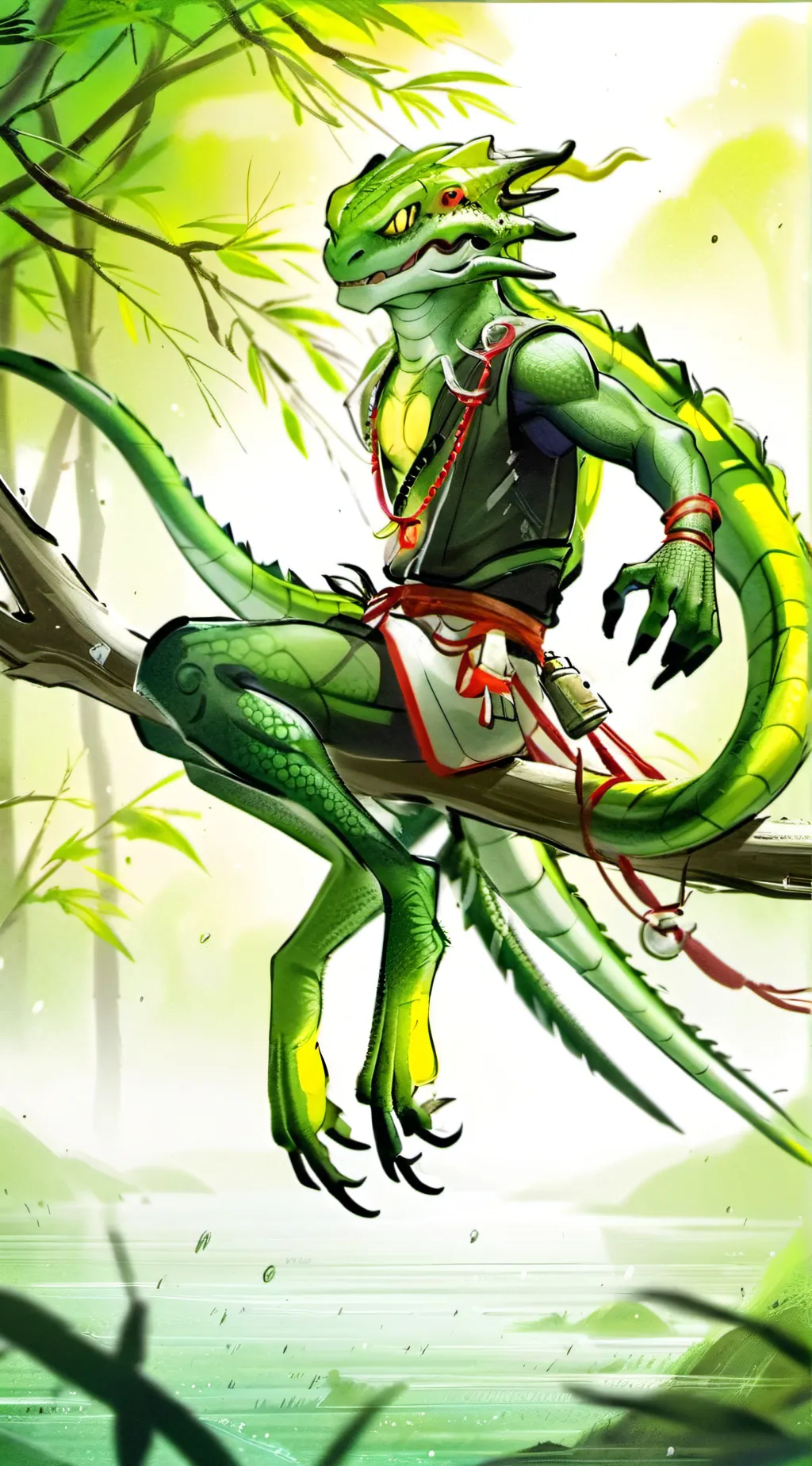 ai character: Scales  background