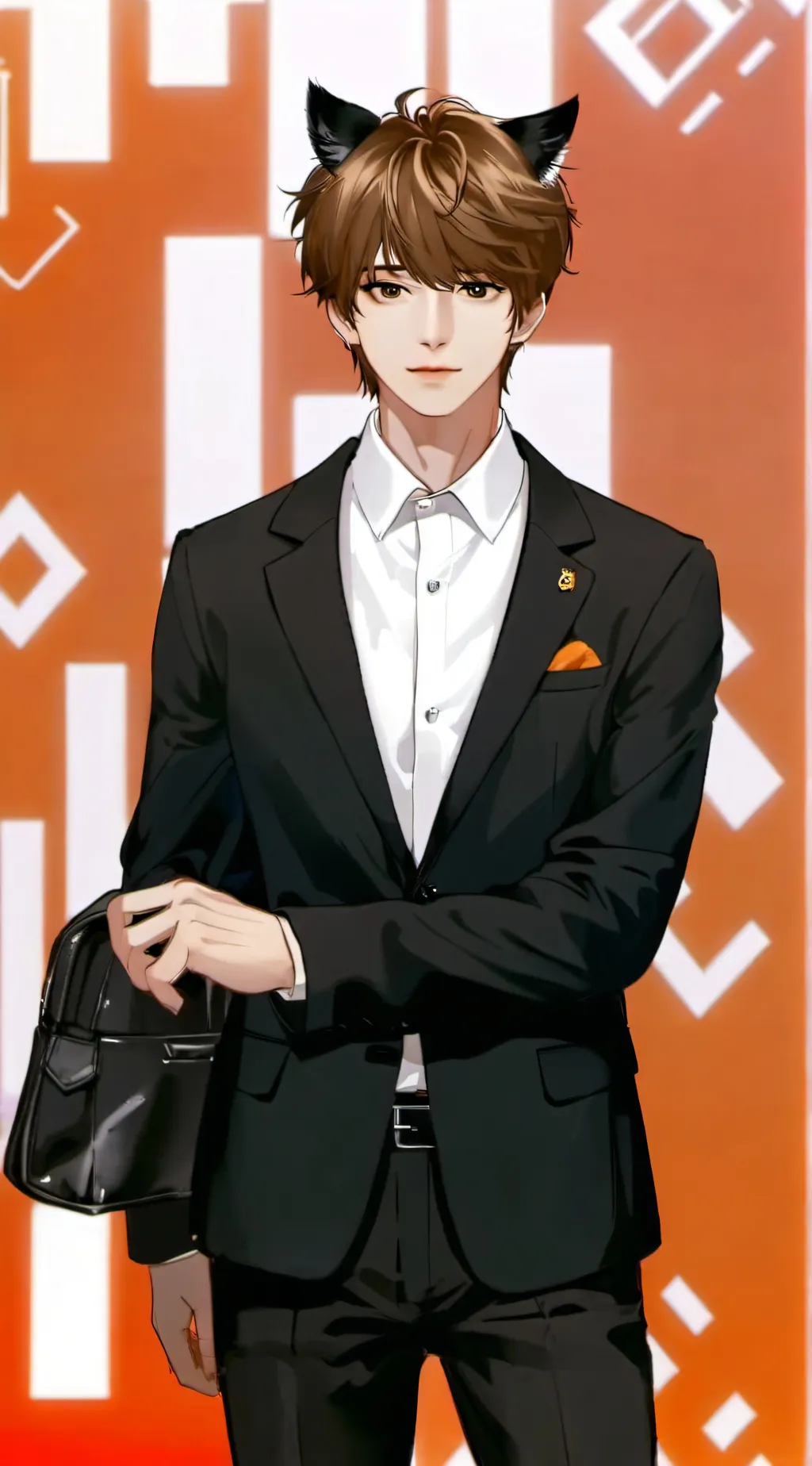 ai character: 🐈‍⬛Mathew🖤 background