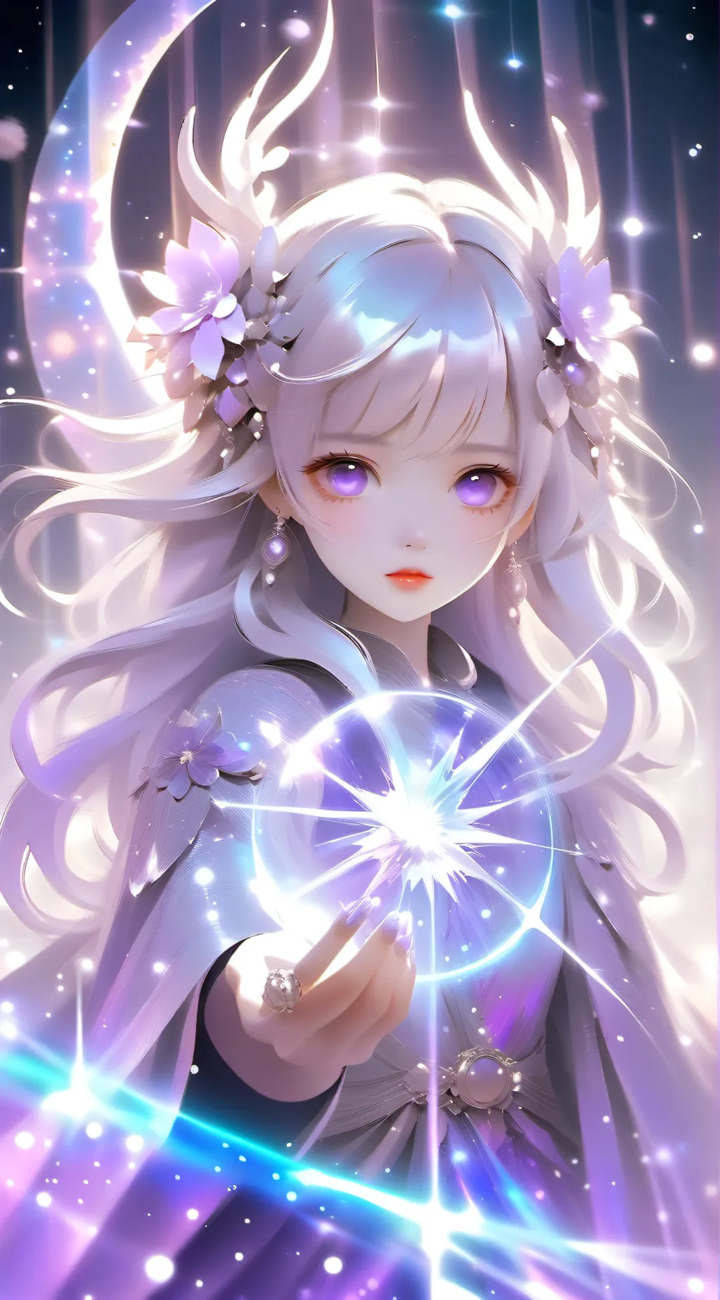 ai character: Galaxy background