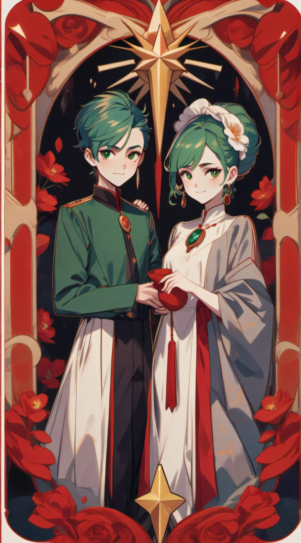 ai character: Velvet and veneer, background