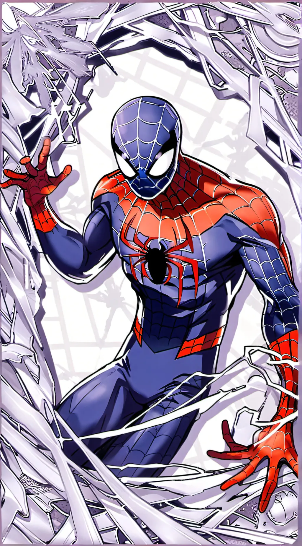 ai character: Spider man background