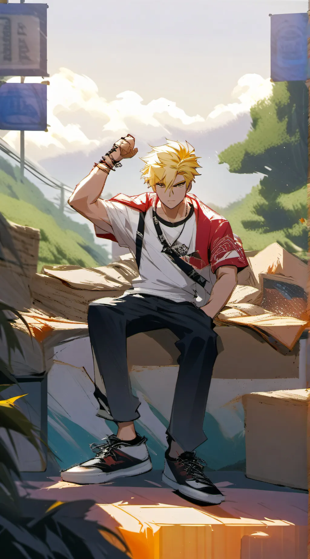 ai character: Zander background