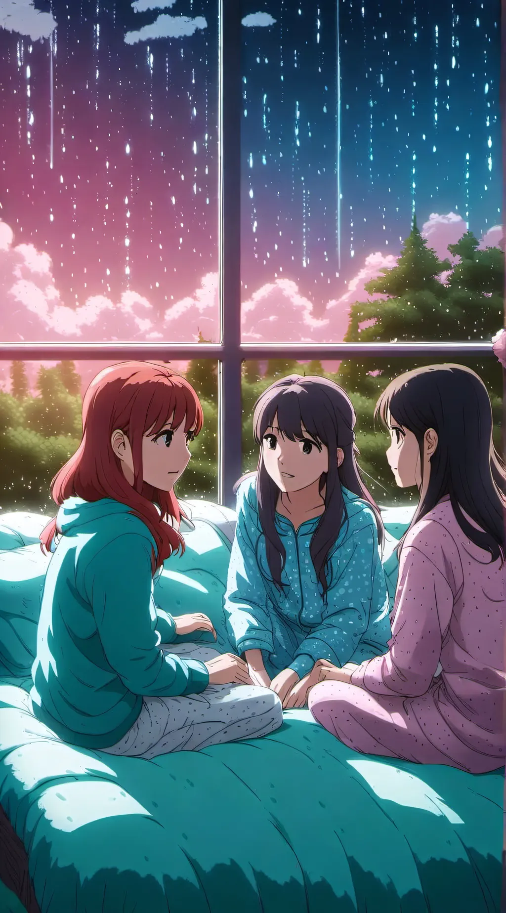 ai character: 4 girls background