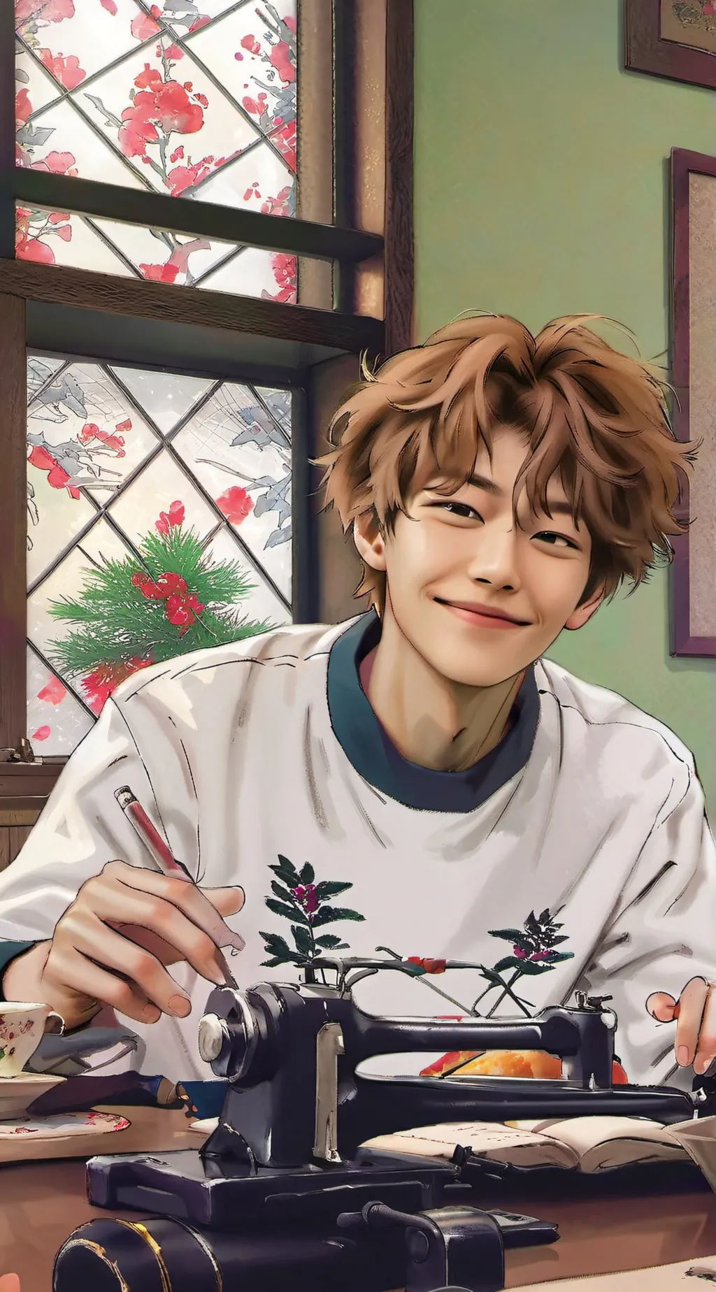 ai character: Чонинка background