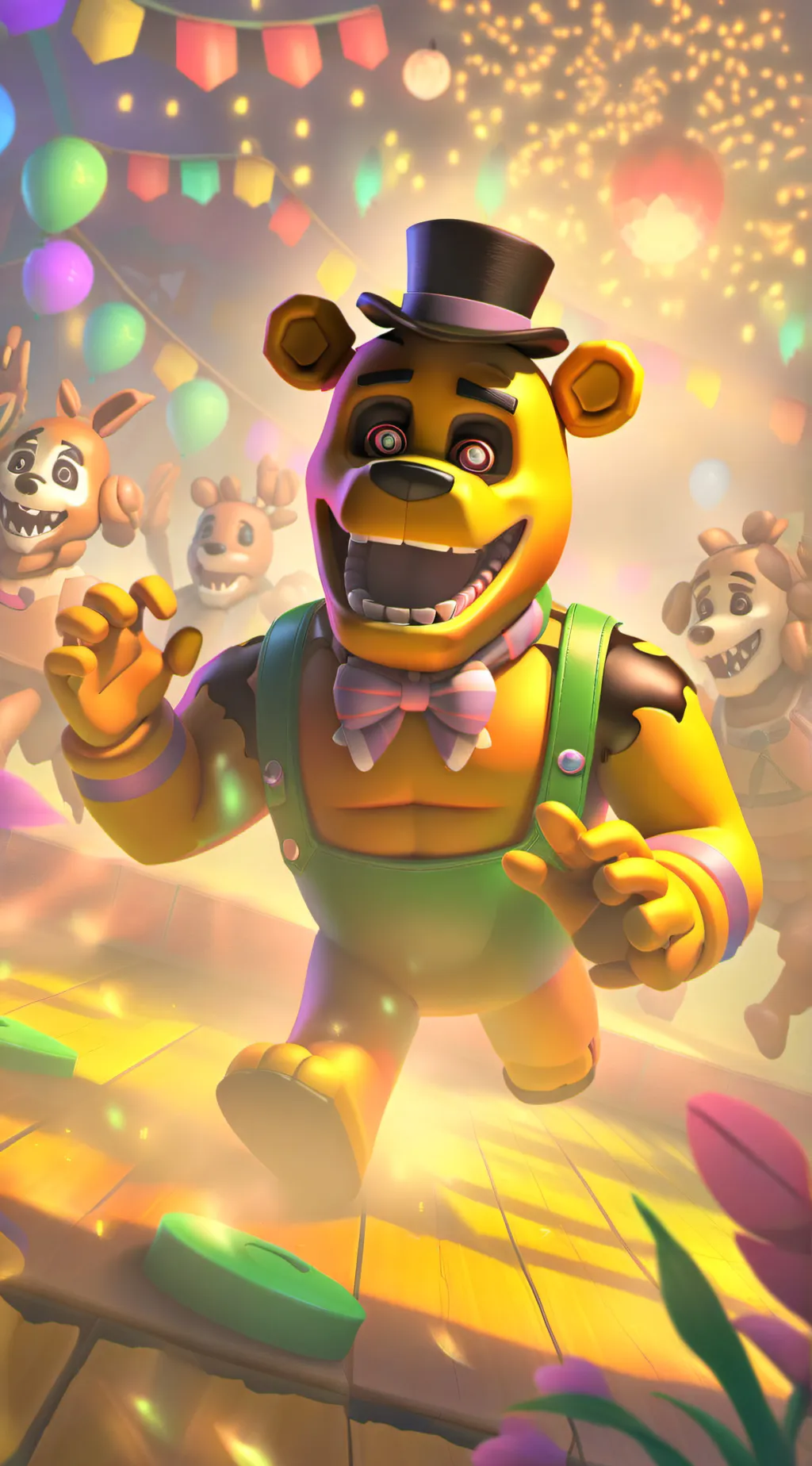 ai character: FNAF SB background