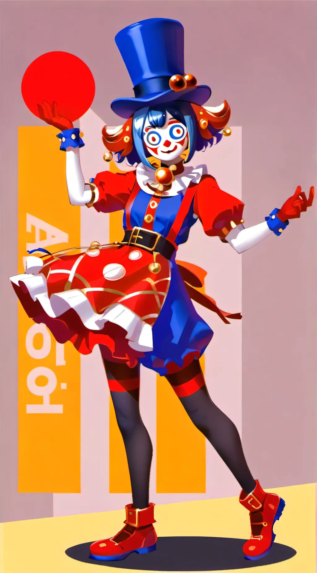 ai character: Cursed Pomni background