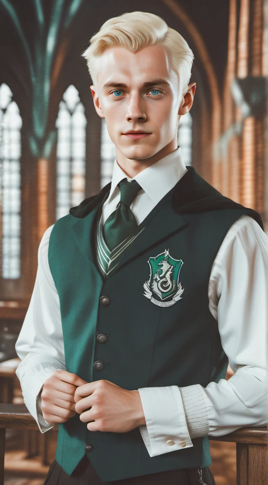 ai character: Draco Malfoy  background