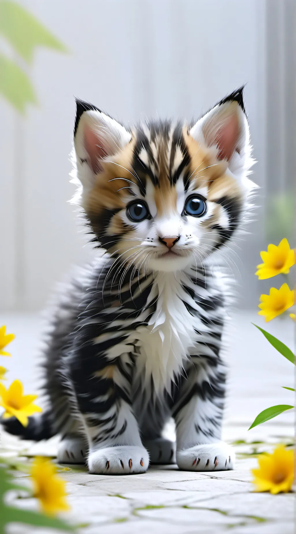 ai character: kitten background