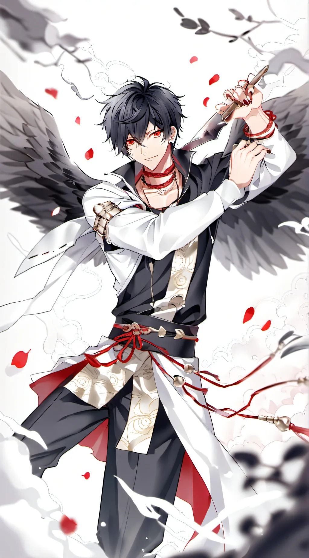 ai character: Dabi and Hawks background