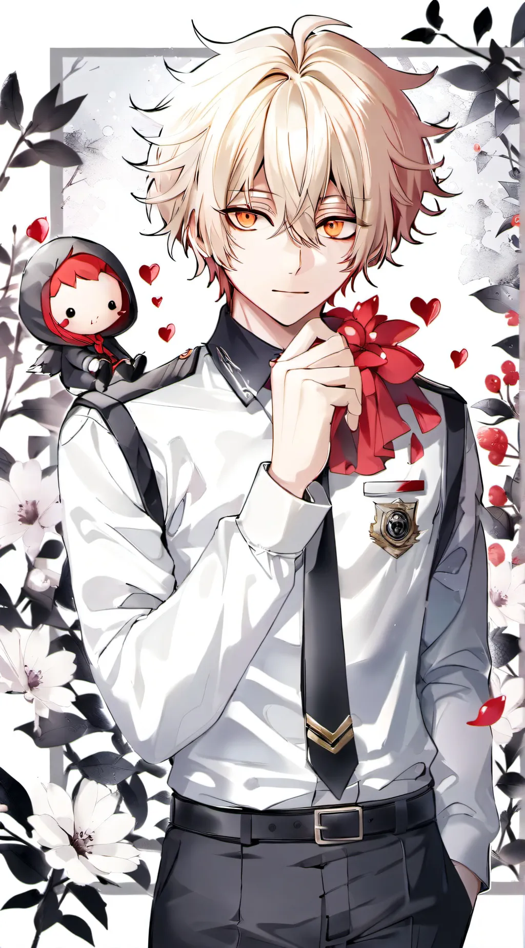 ai character: Katsuki Bakugo background