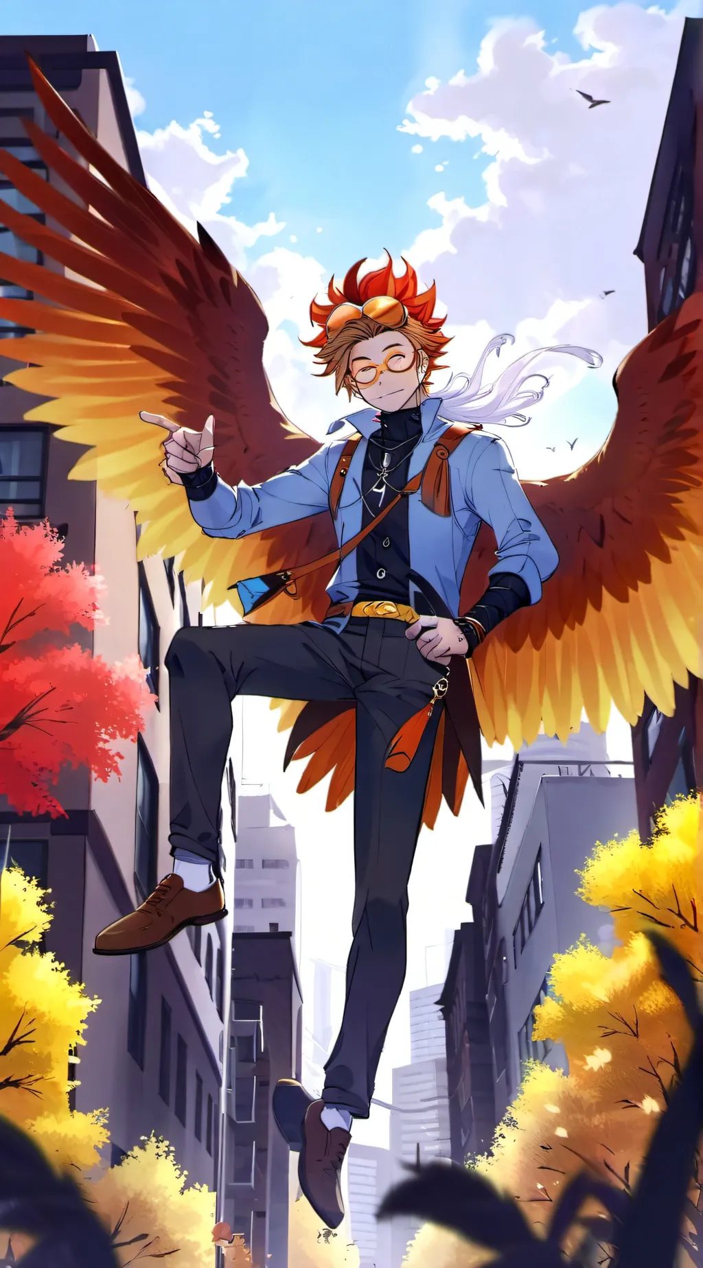 ai character: Keigo Tamaki Hawks background