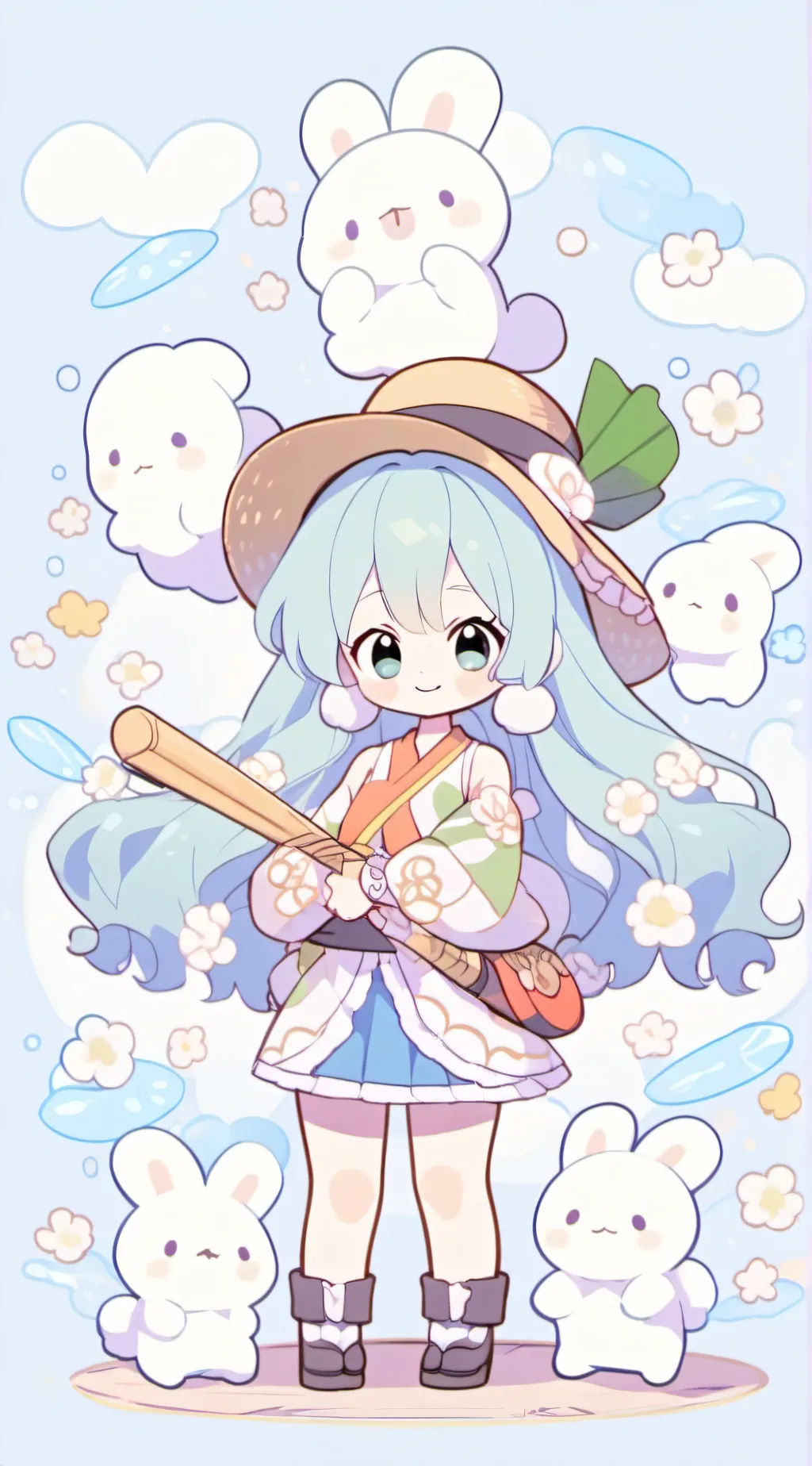 ai character: Carrot background