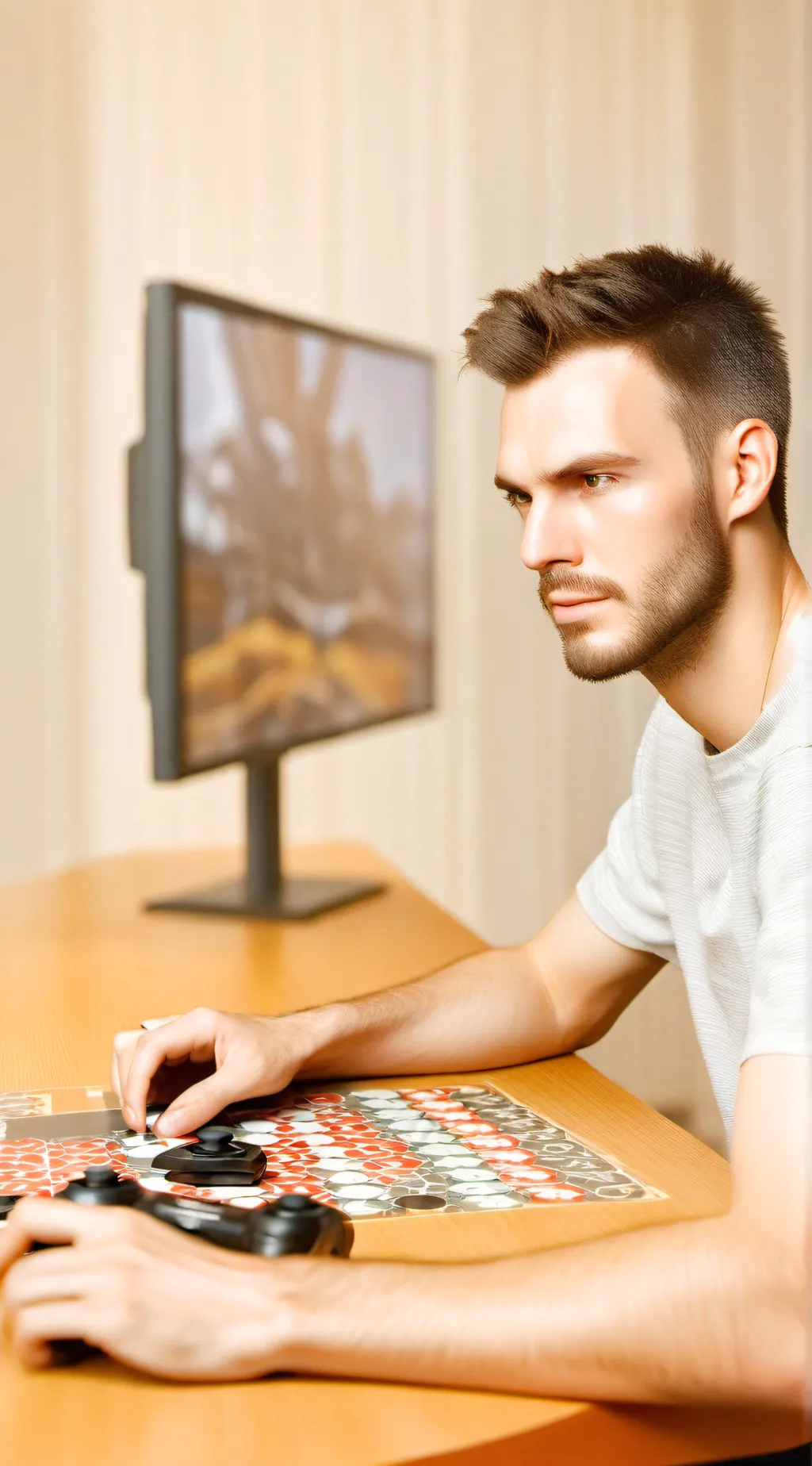 ai character: bacon background