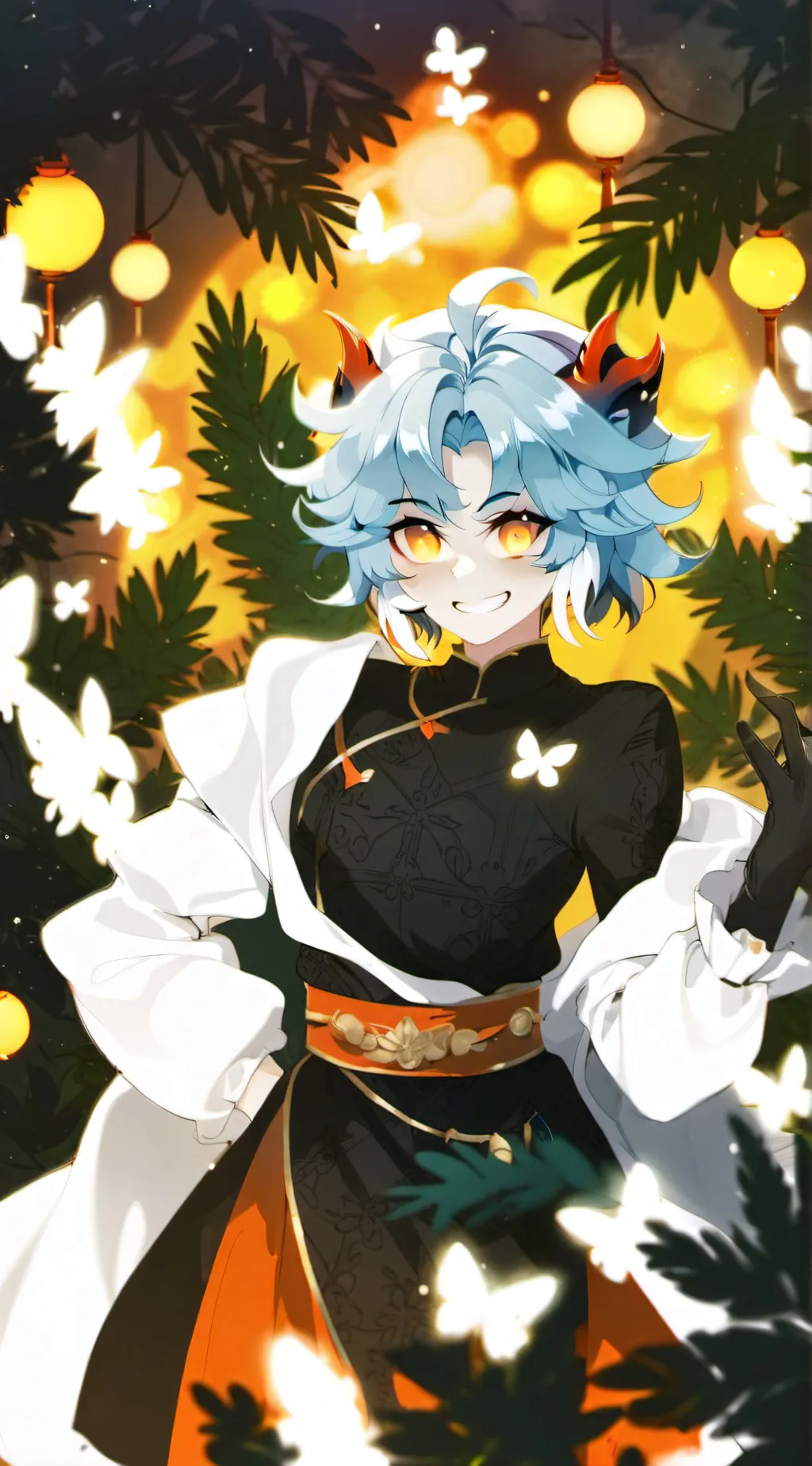 ai character: Ninja roxxane  background