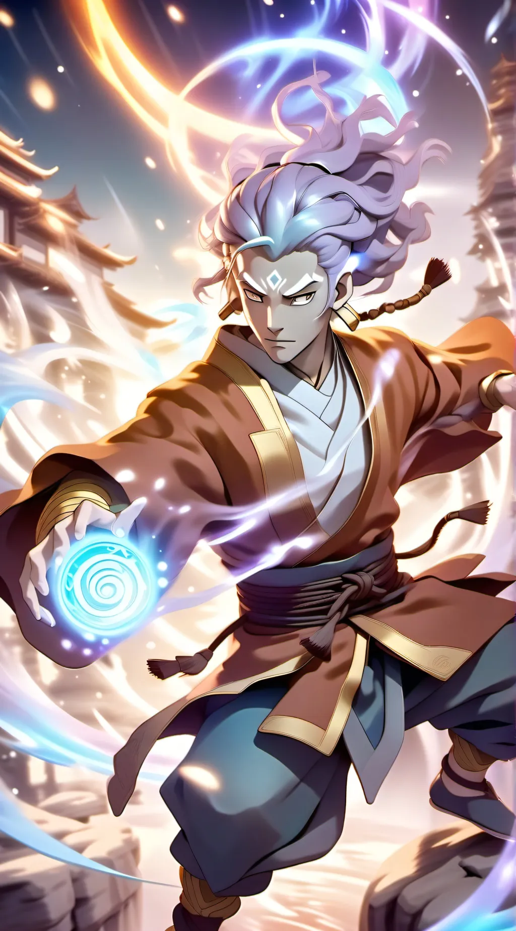 ai character: Aang and the gang background