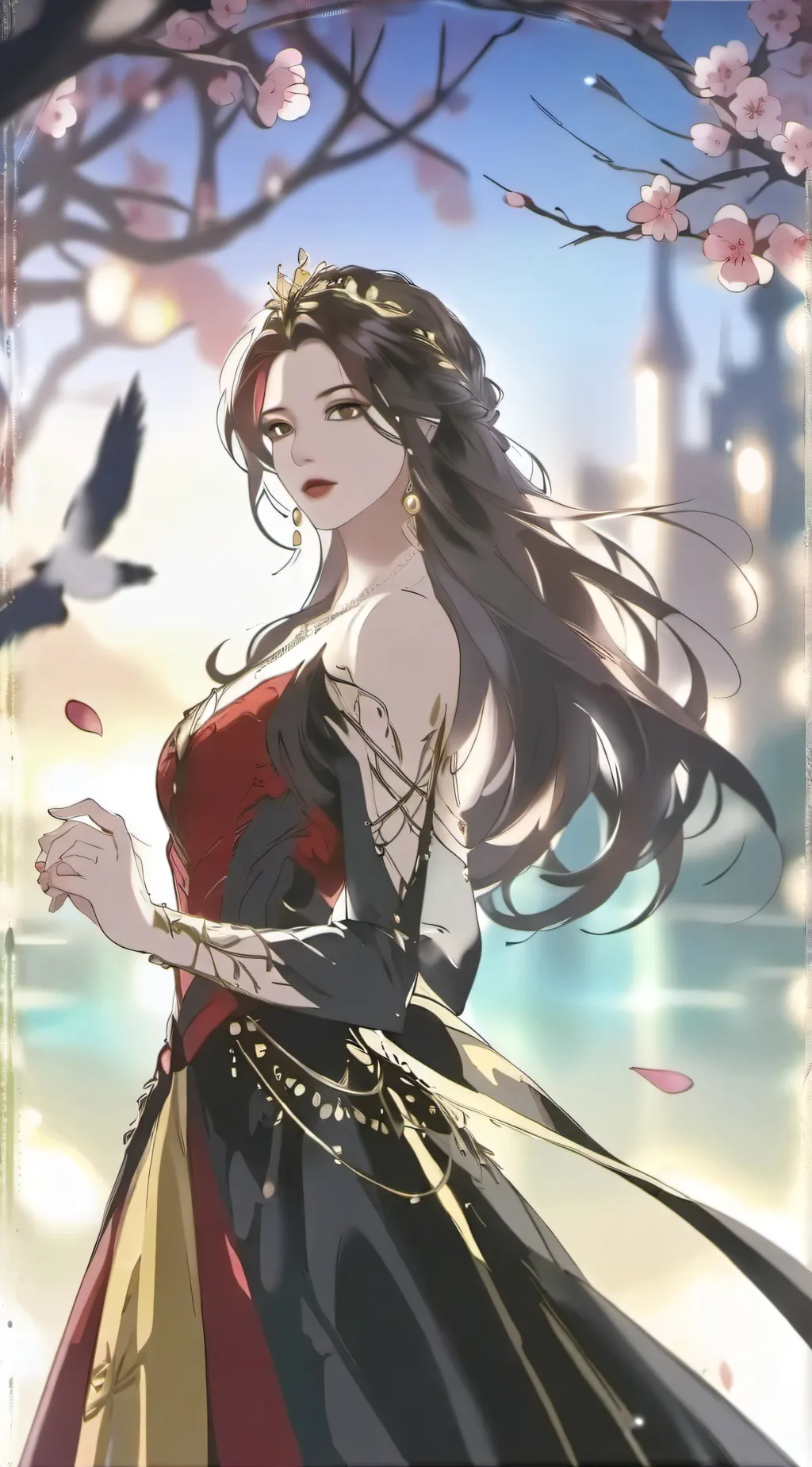 ai character: queen Elizabeth background