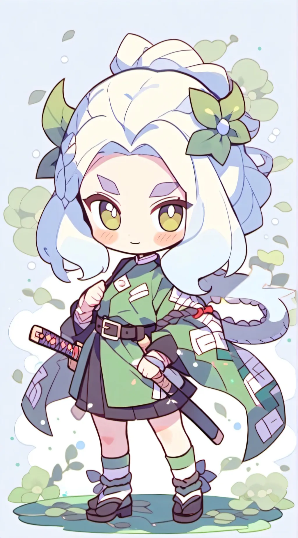 ai character: U and demon slayer background