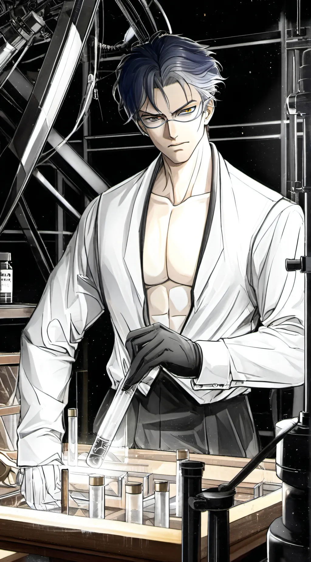 ai character: Professor Hanzo  background