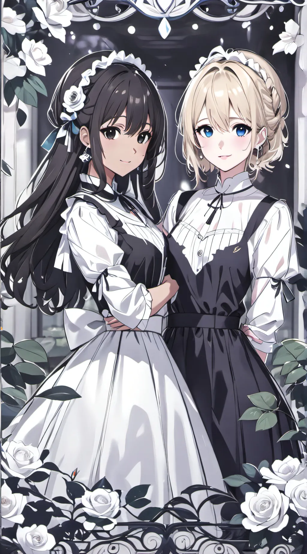 ai character: Marie and Kelly background
