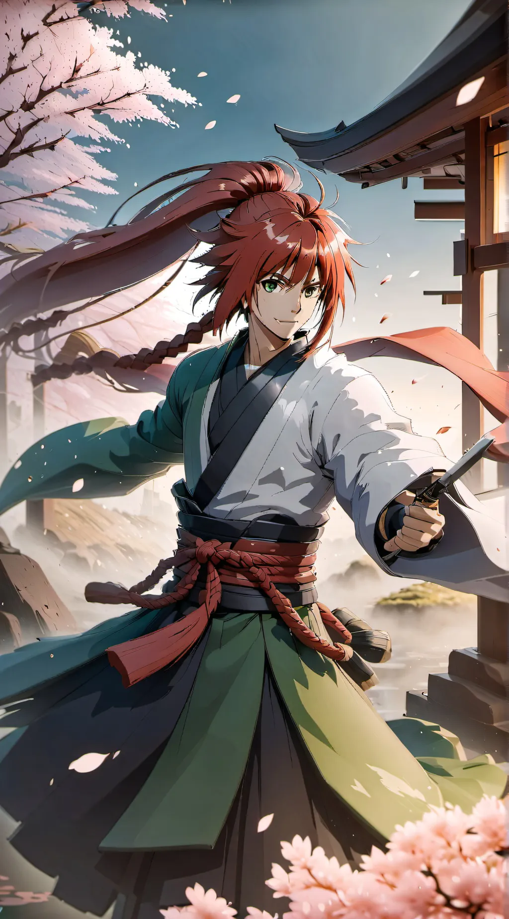ai character: Kenshin Himura  background