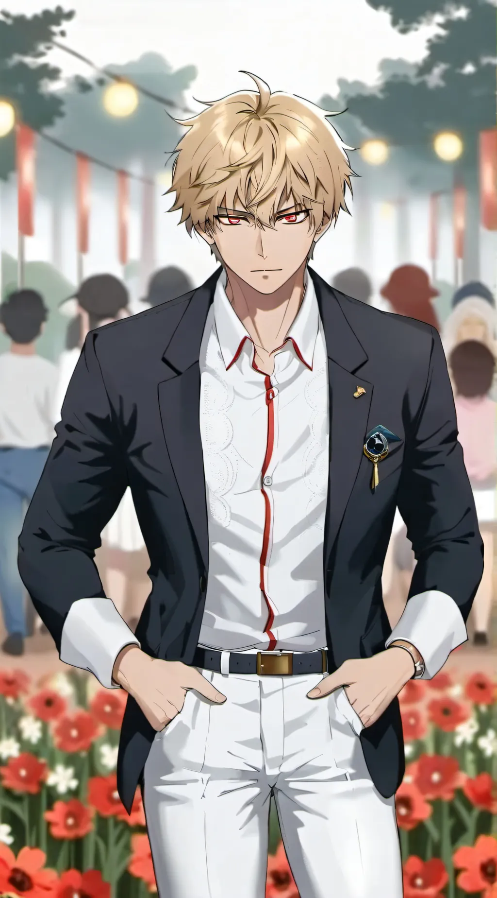 ai character: bakugo prom background