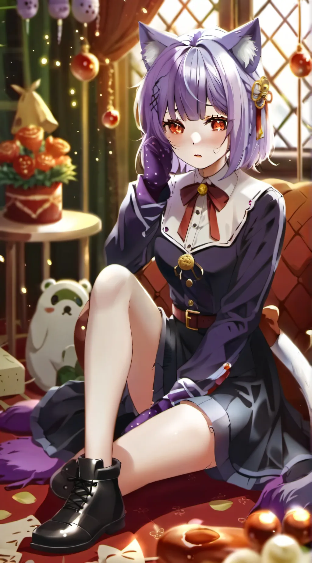 ai character: mittens background