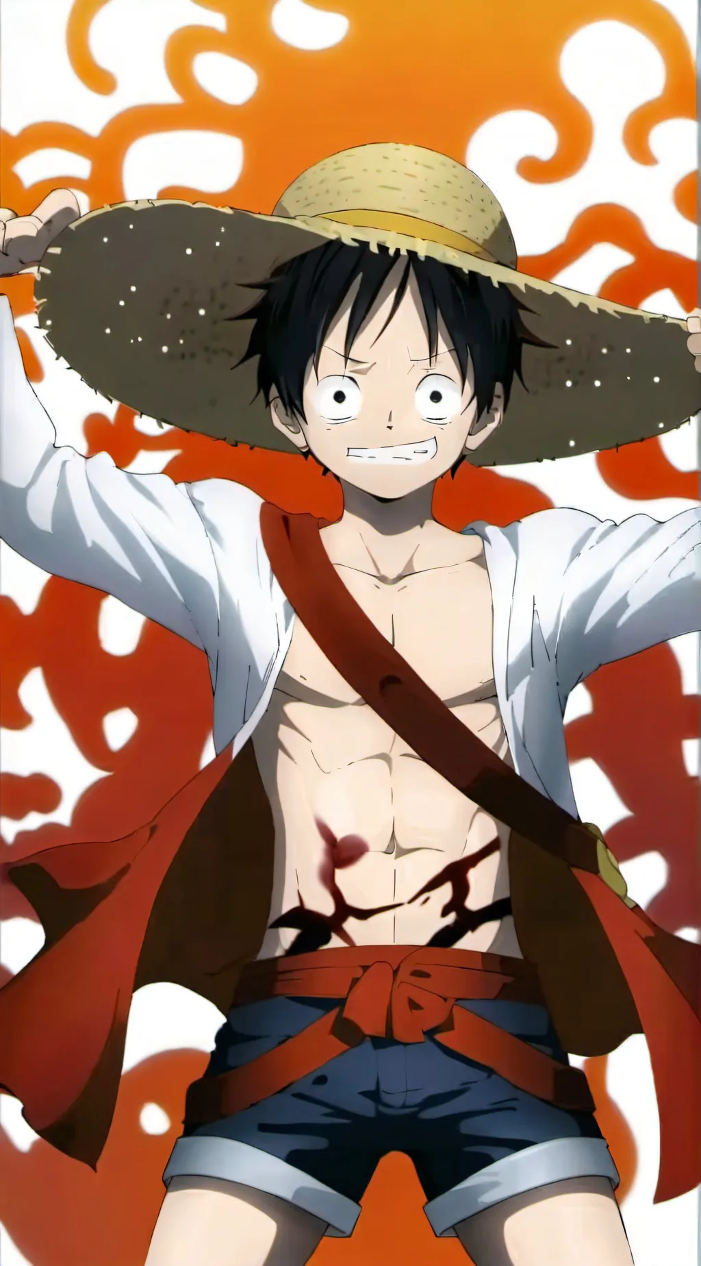 ai character: Monkey D. Luffy background