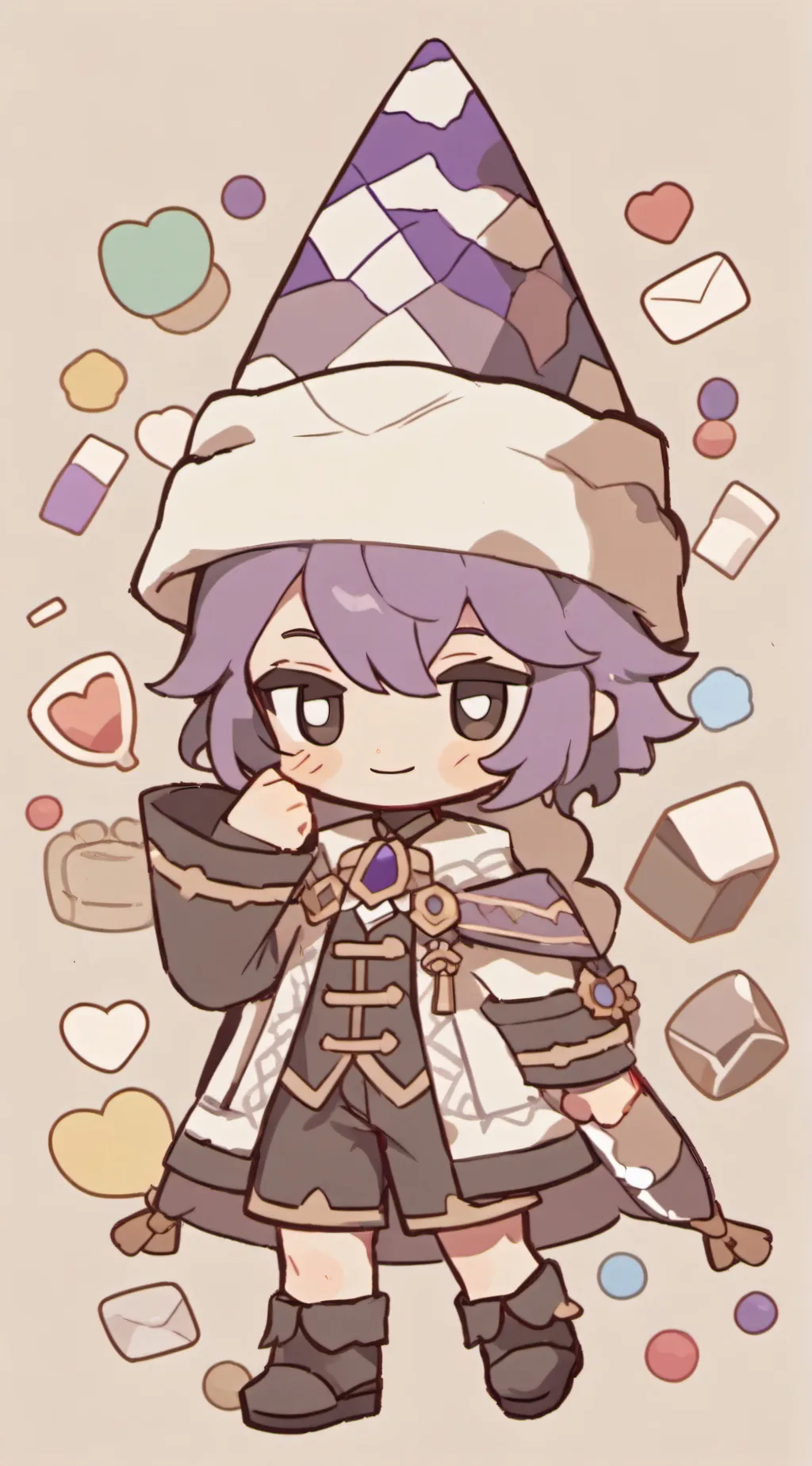 ai character: Mia ^^ background