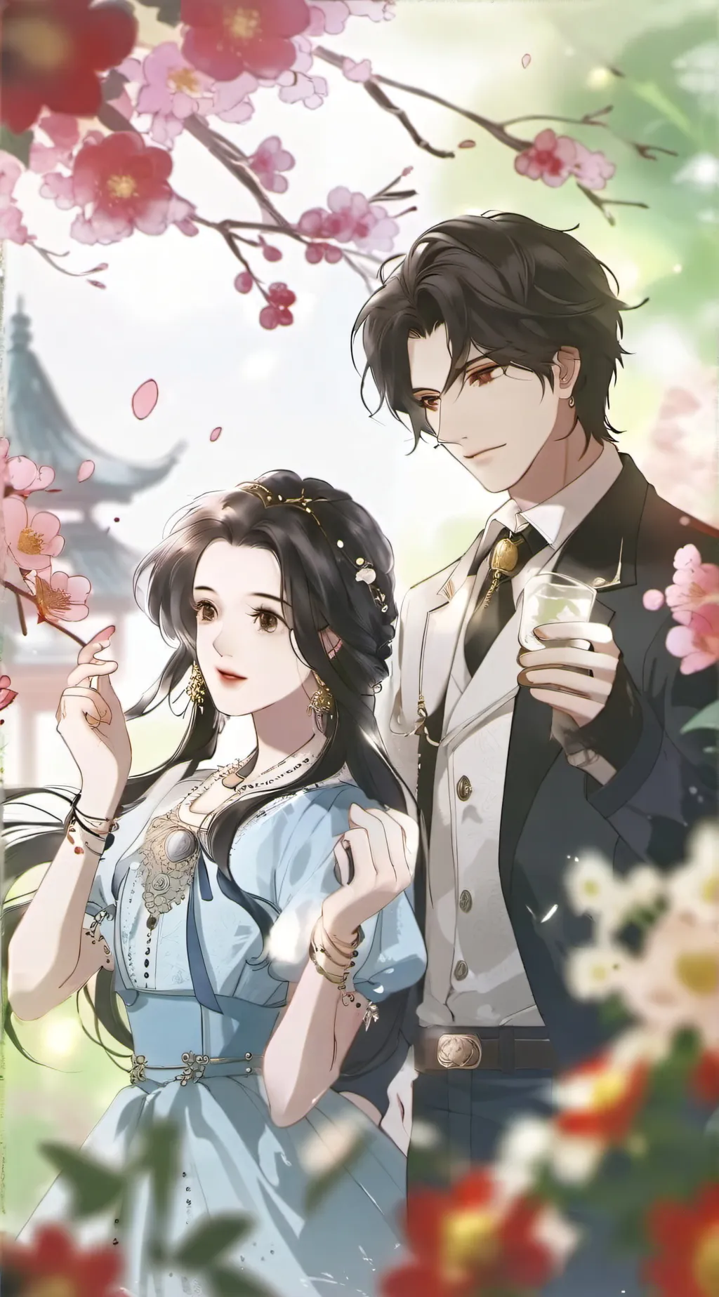 ai character: Luffy And Boa background