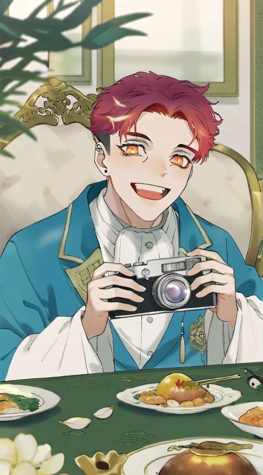 ai character: AKAZA x DOUMA 👹👹 background