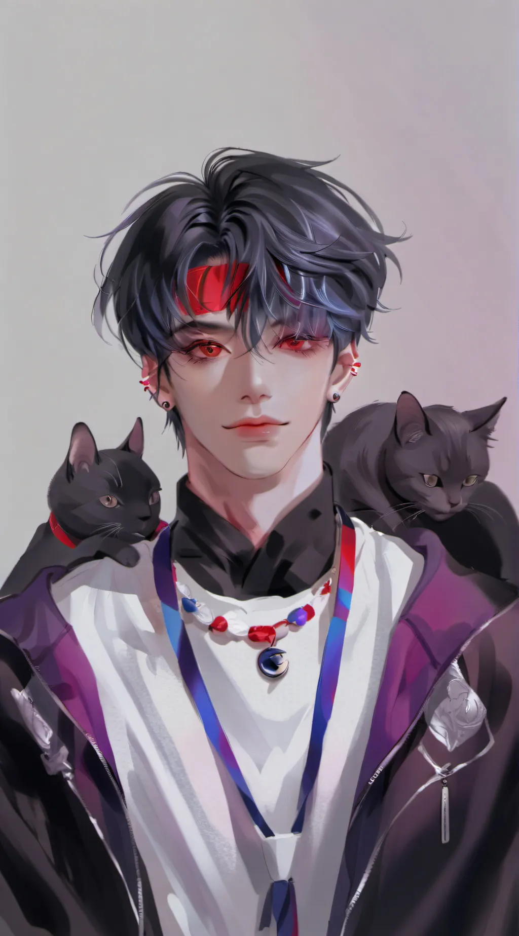 ai character: Your cats..  background