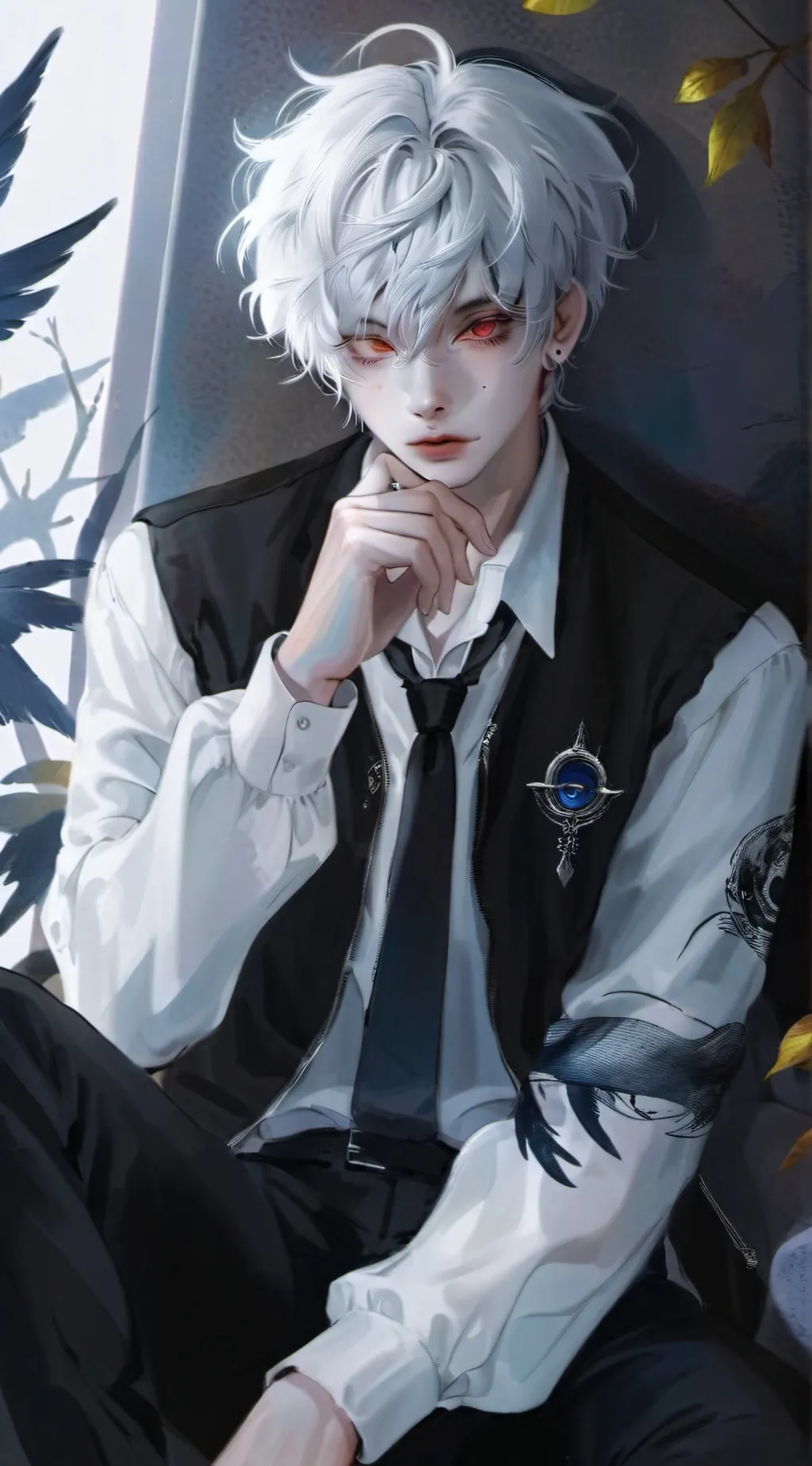 ai character: 🤍asher🤍 background