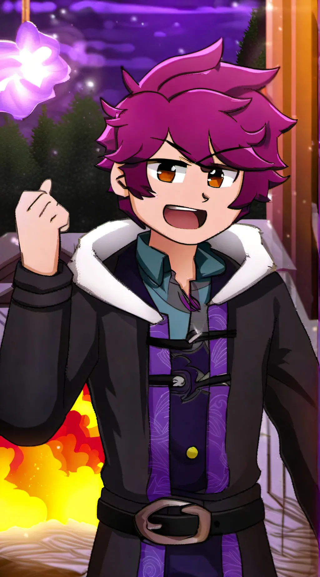 ai character: ☆Drewwy bear☆ background