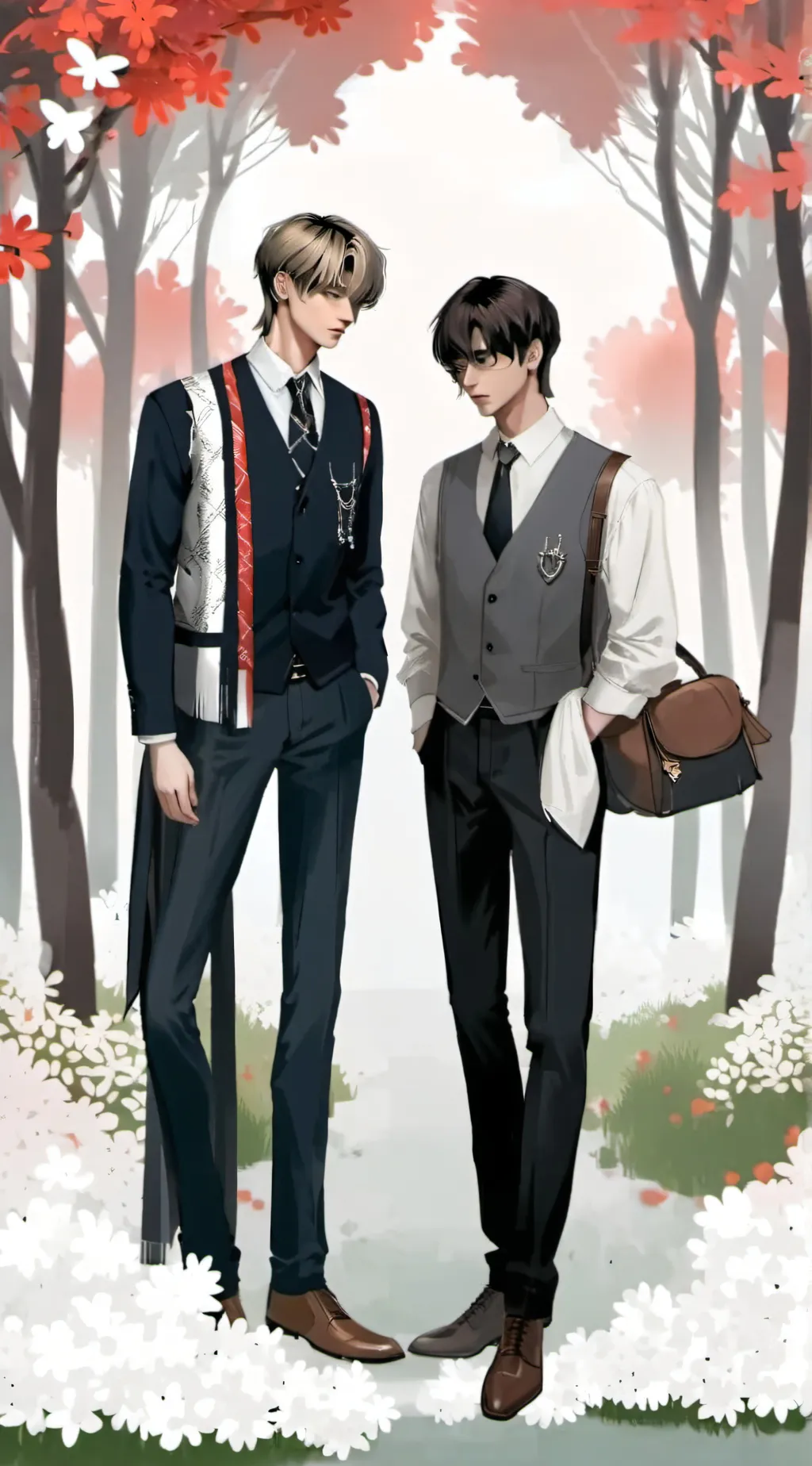 ai character: Oscar and Edgar  background