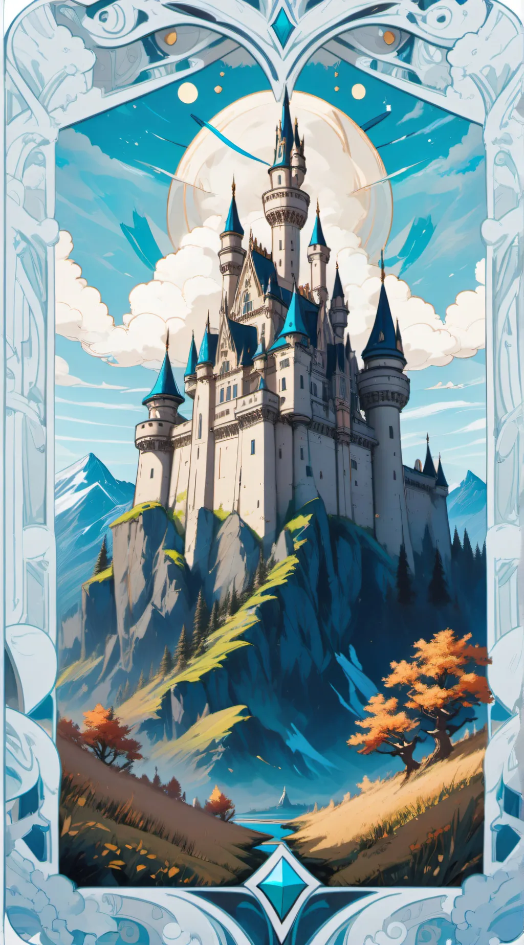 ai character: infinity castle  background