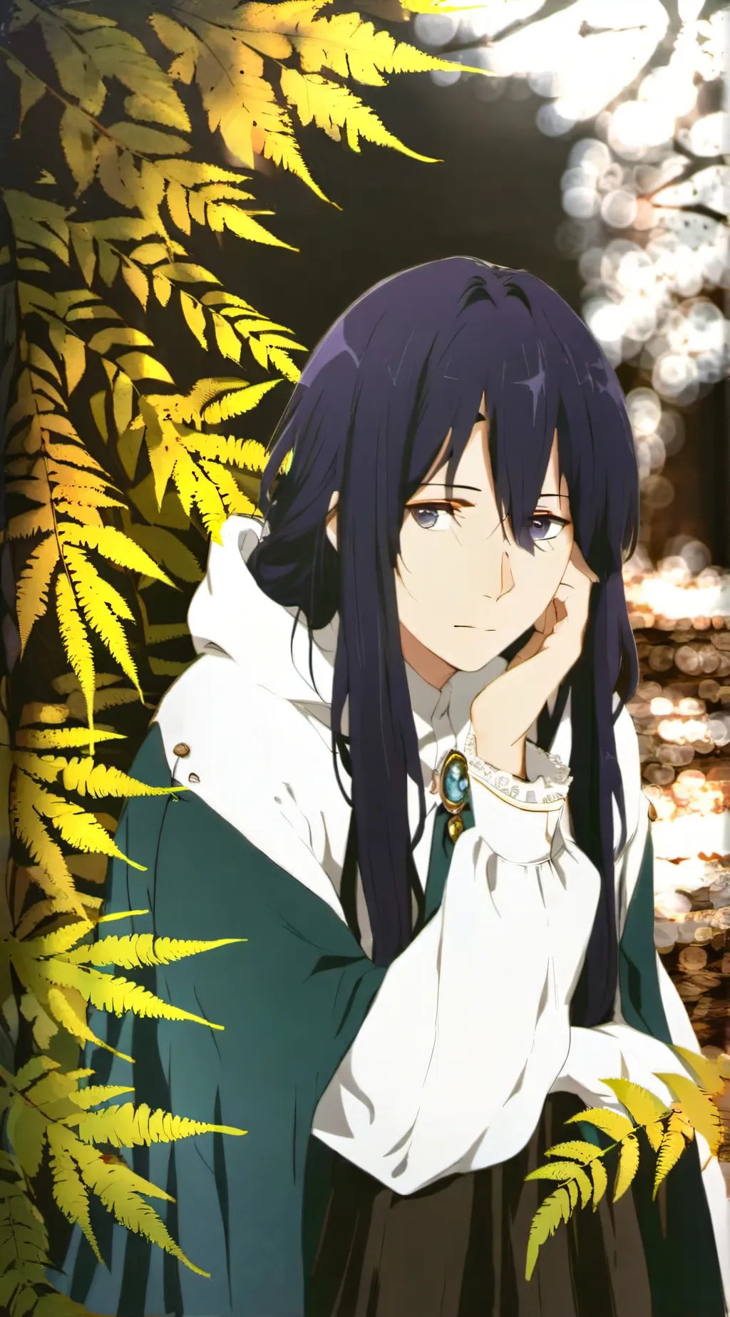 ai character: Elaine Kaminari background