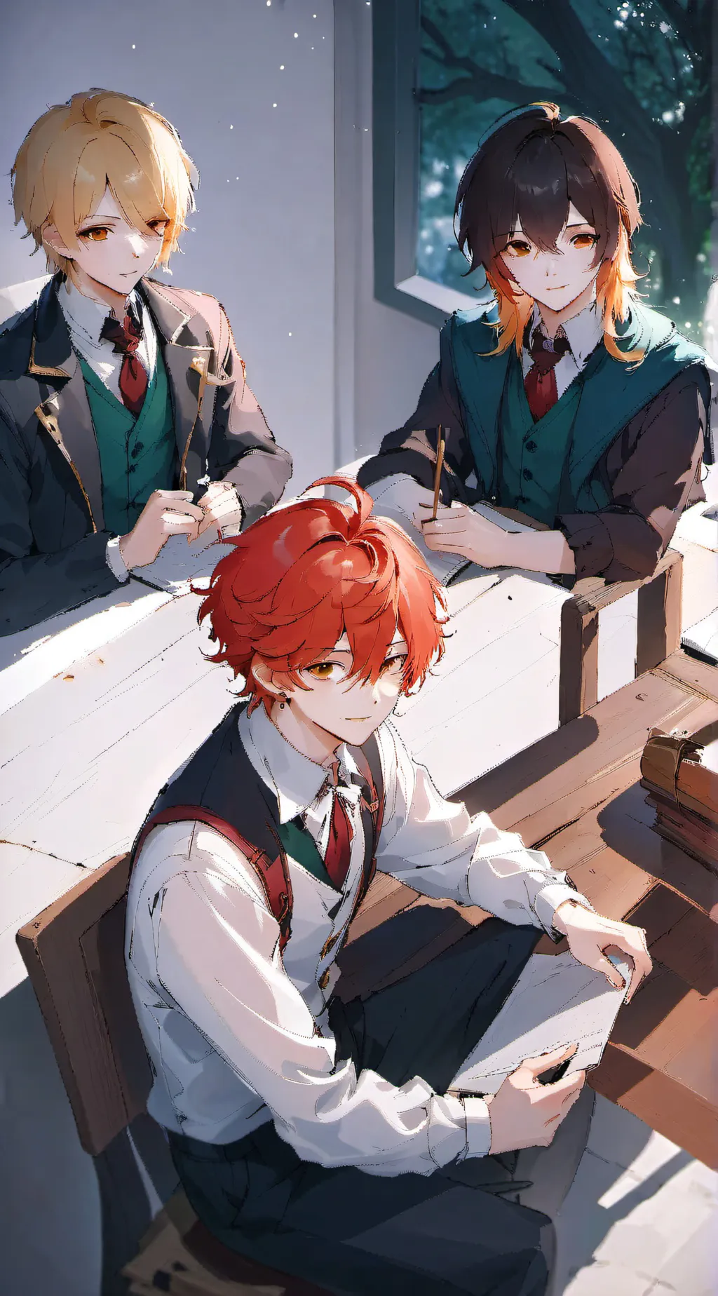 ai character: Mha New student! background