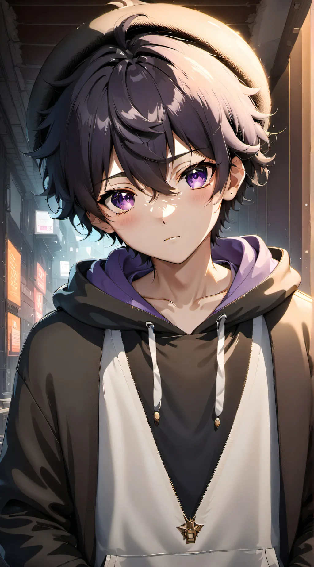 ai character: 💜💜 Elliott💜💜 background