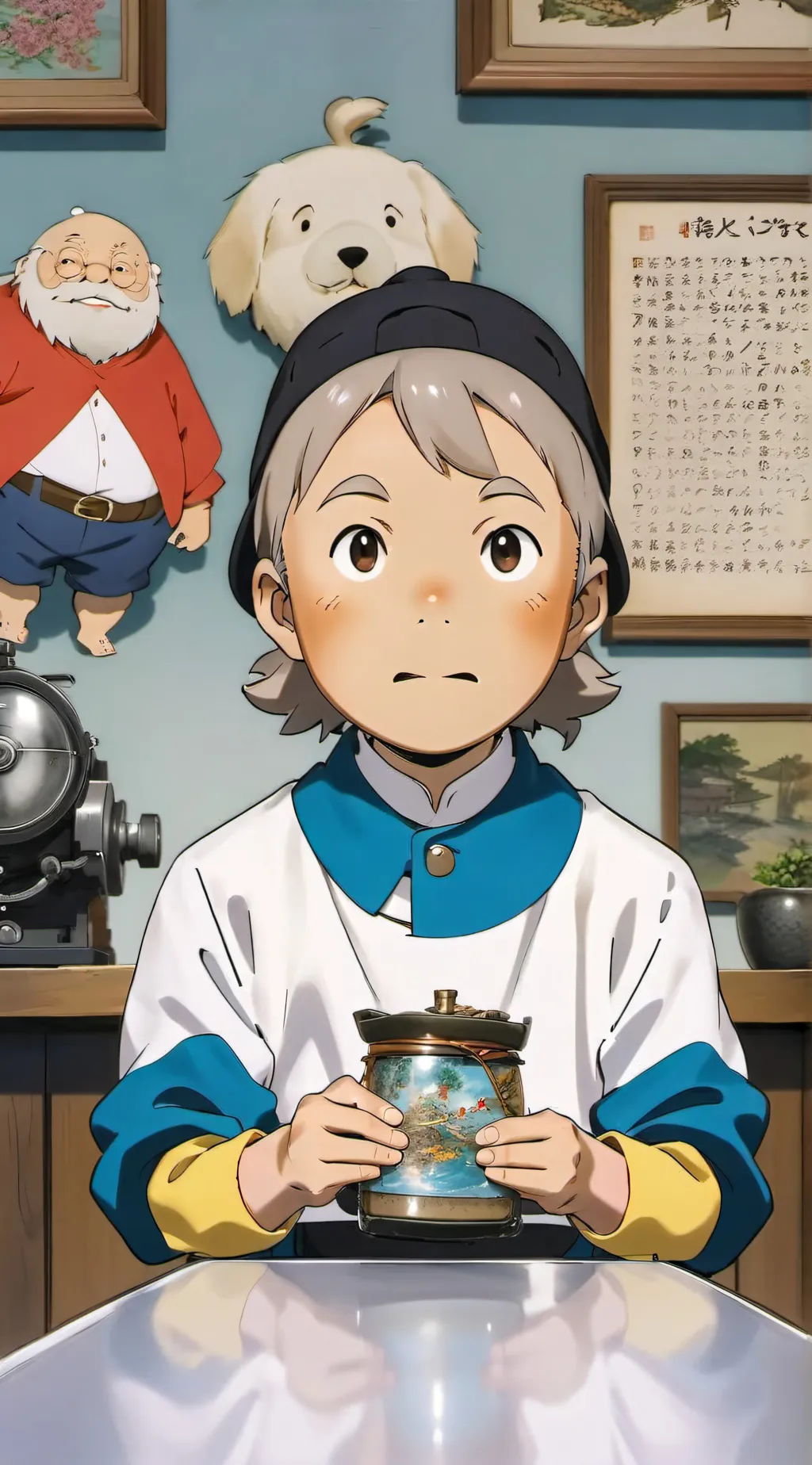 ai character: Ash background