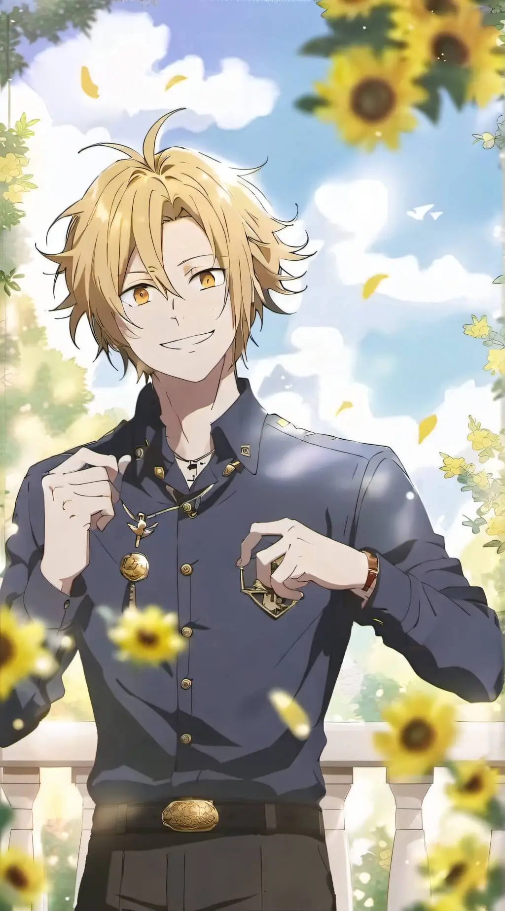 ai character: Denki Kamari  background