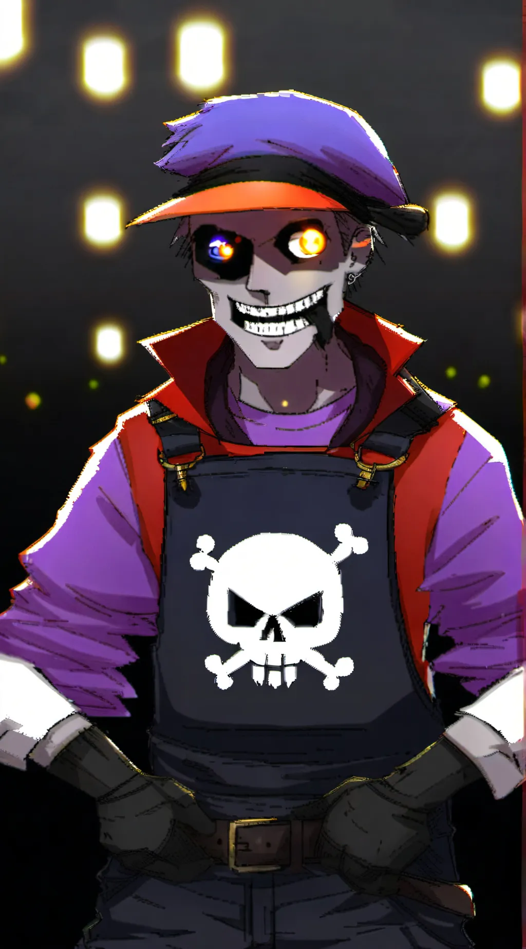 ai character: DJ HALLYBOO  background