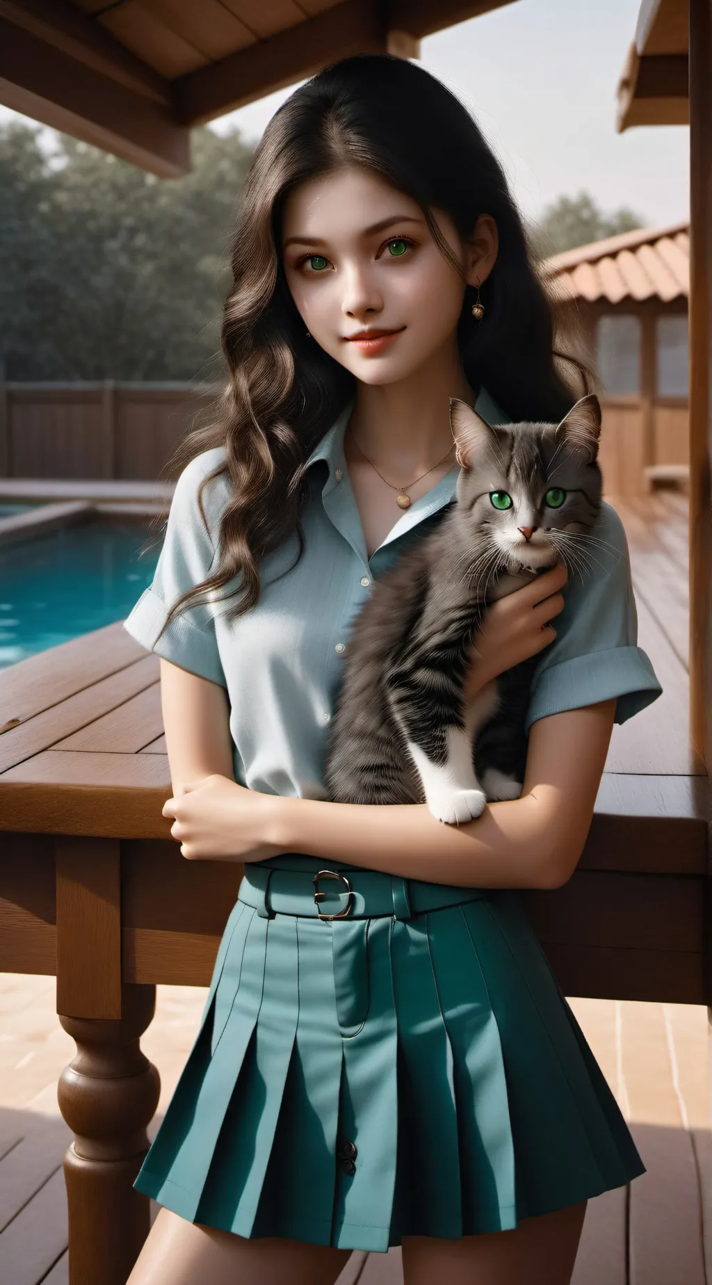 ai character: cat 🐈😺 background