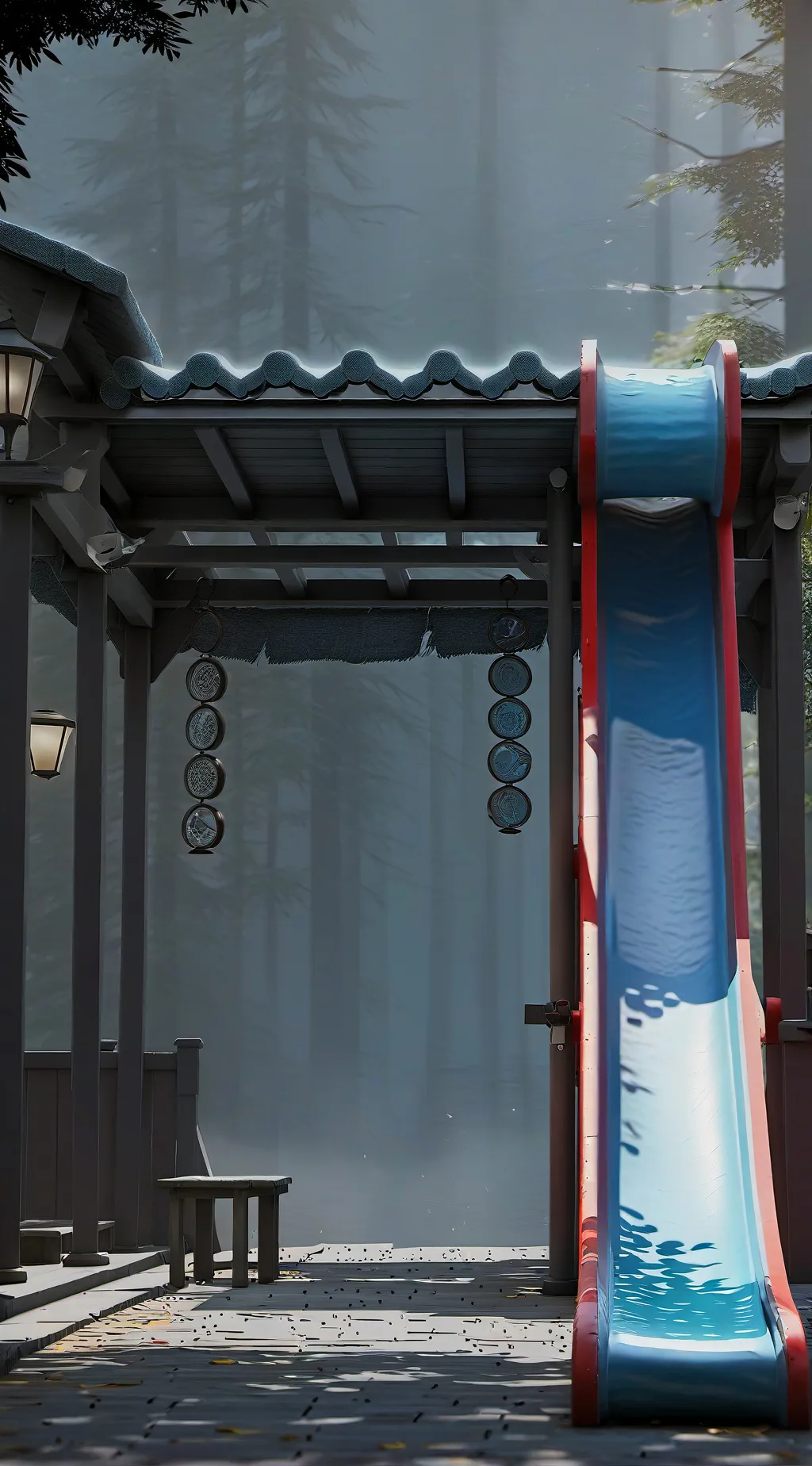 ai character: Playground  background