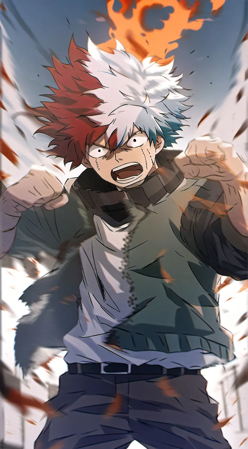 ai character: Shota todoroki  background