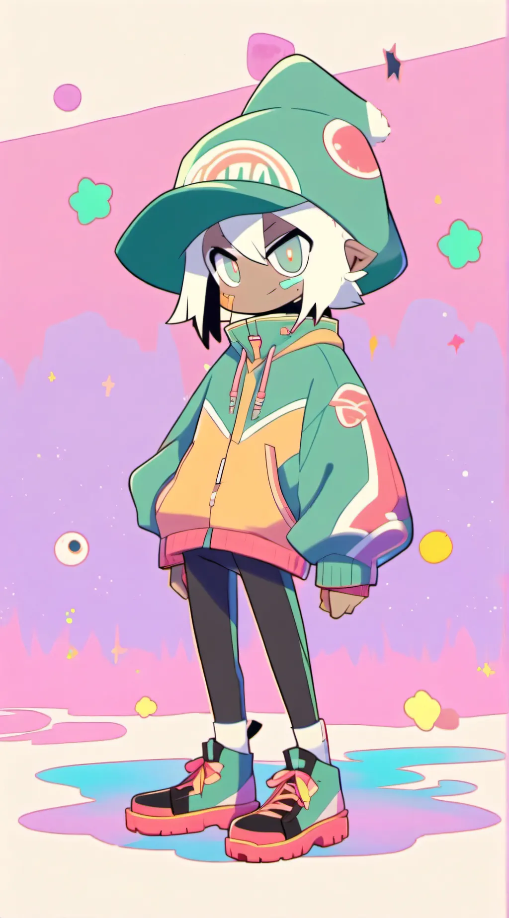 ai character: Ch squid game background