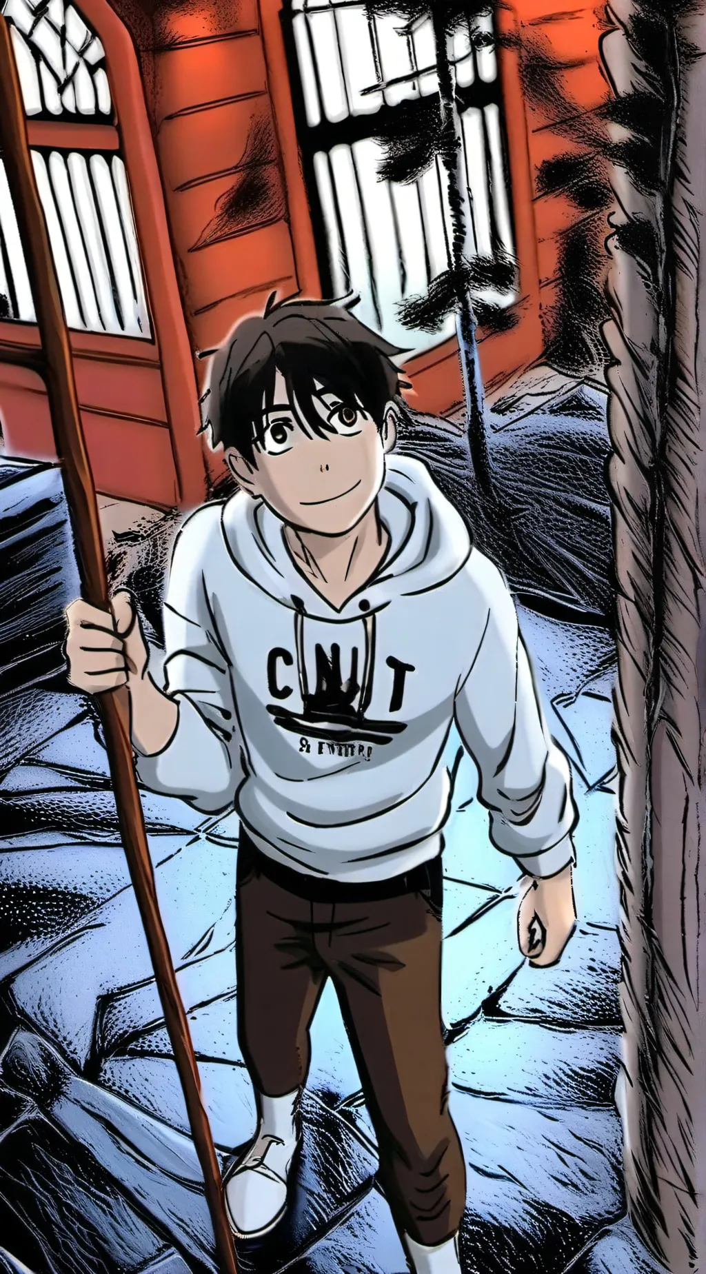 ai character: Joel Anderson  background