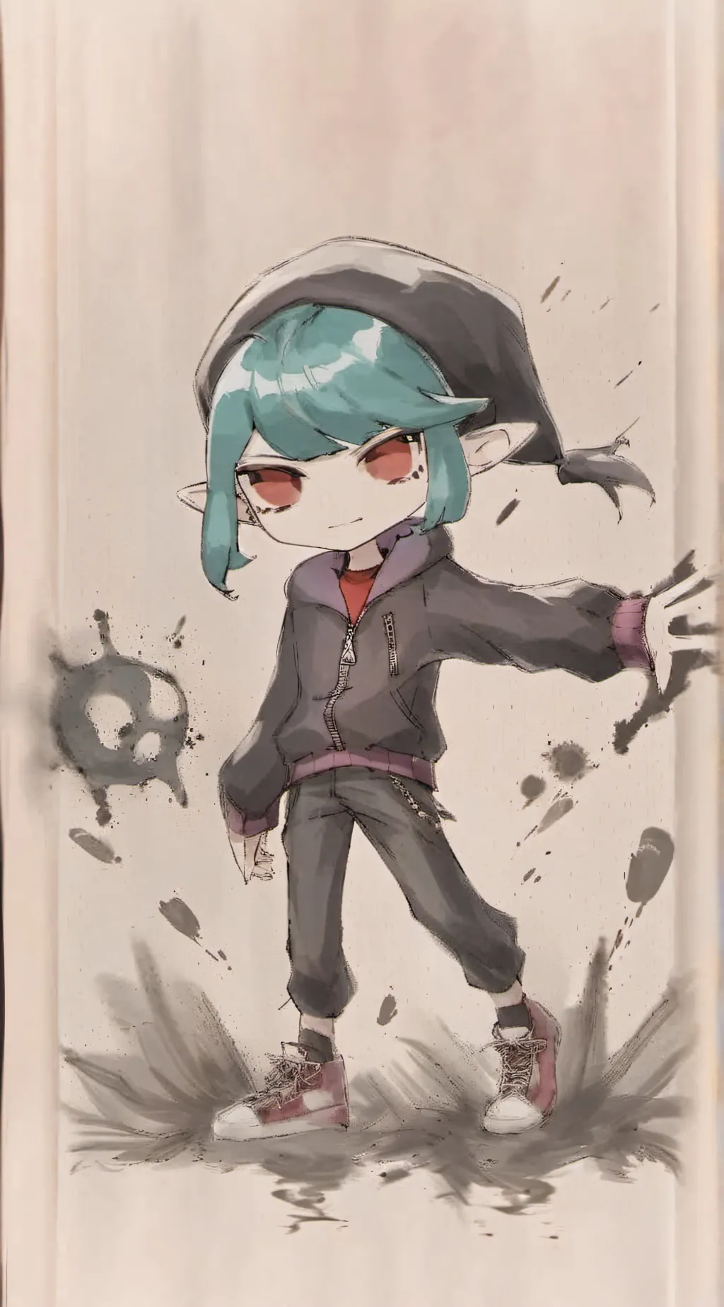 ai character: Vintage (X-blood) background